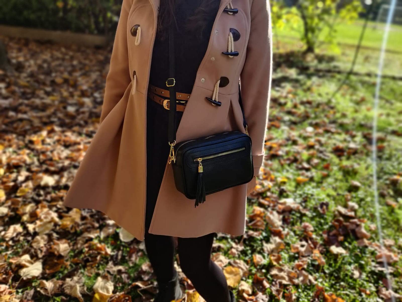 Mauro Pelletteria Borsa a tracolla donna piccola Vera Pelle Made in Italy con Cerniera e Tracolla Regolabile, modello Joy