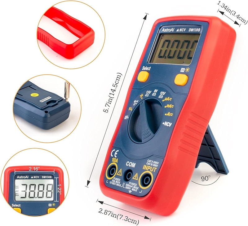 AstroAI Multimètre Numérique Portable TRMS 4000 Count