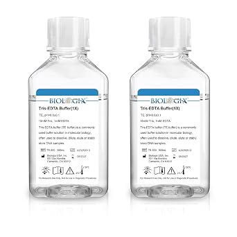 TE Buffer, Tris-EDTA Buffer 1 pH 8.0, 500mL/Bottle, 2 Bottles/Box