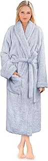 PAVILIA Premium Womens Plush Soft Robe Fluffy, Warm, Fleece Sherpa Shagg...