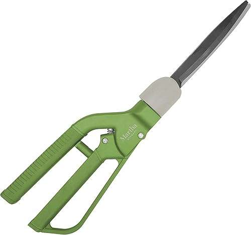 Martha Stewart MTS-RGS1 Tijeras giratorias para césped con cabeza angular de pivote ajustable