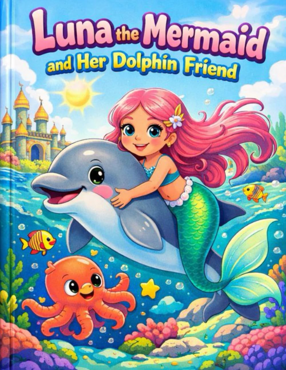 Luna the Mermaid and Her Dolphin Friend