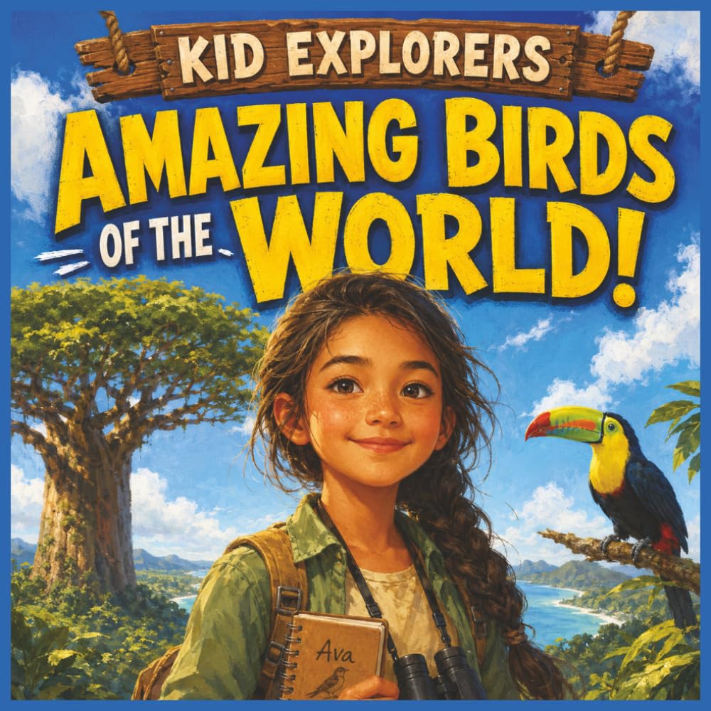 Kid Explorers: Amazing Birds of the World!: A Birdwatching Adventure with Feathers, Flight, Nests, Songs, Dinosaurs, and Habitats Around the Globe