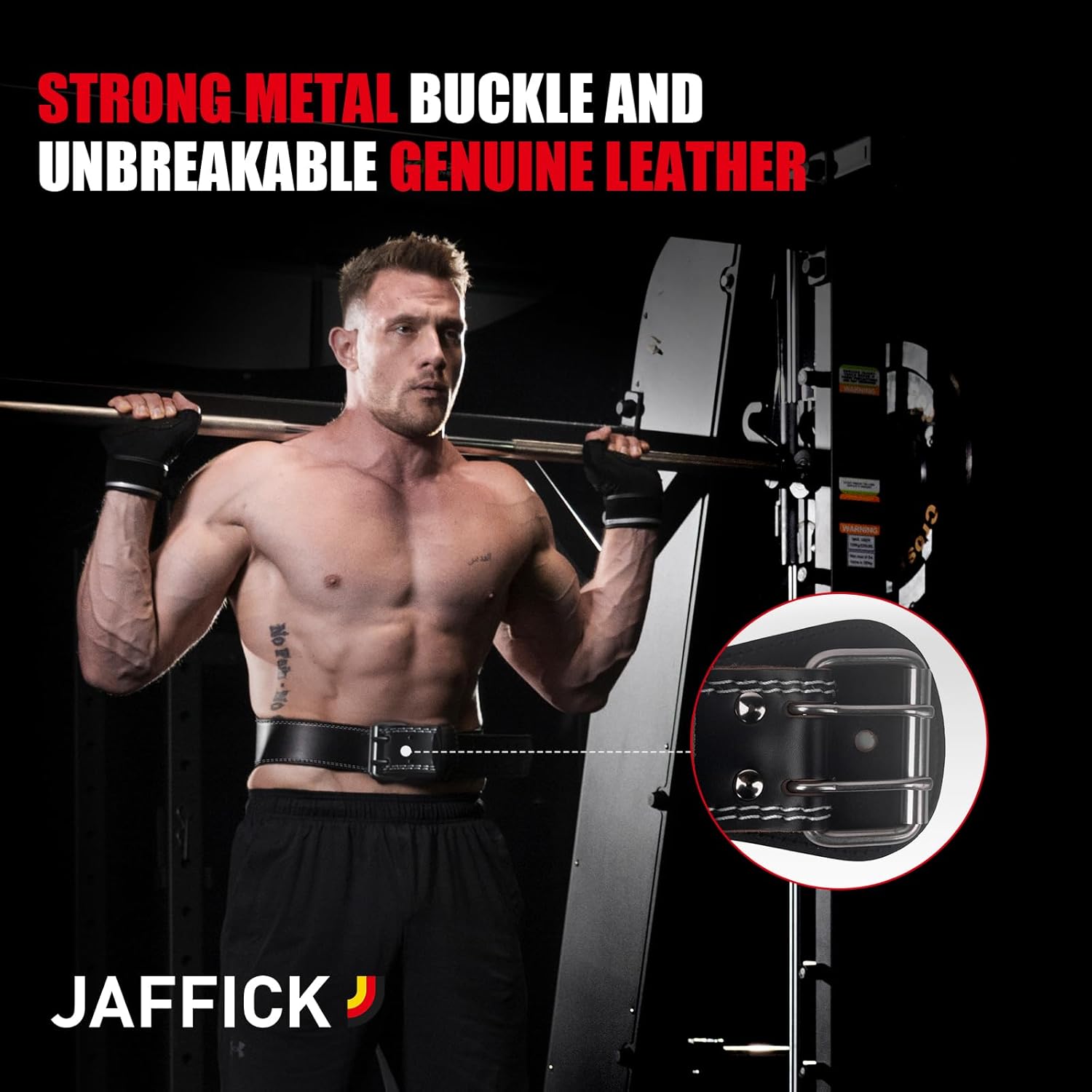 Genuine Leather Weight Lifting Belt for Men Gym Weight Belt Lumbar Back Support Powerlifting Weightlifting Heavy Duty Workout Training Strength Training Equipment - Image 6