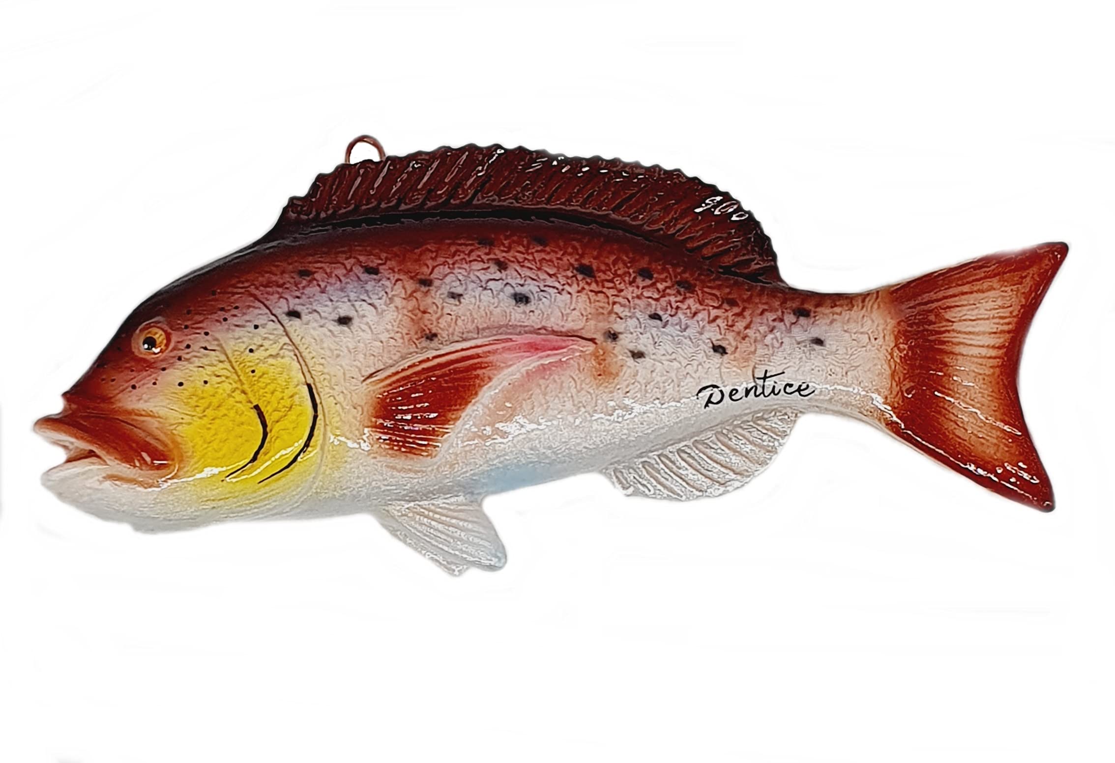 sicilia bedda - PESCI IN CERAMICA SICILIANA da Parete - Prodotti Artigianali realizzati a Mano (26x28, Pesce Tropicale Trombetta sicilia bedda - PESCI IN CERAMICA SICILIANA da Parete - Prodotti Artigianali realizzati a Mano (26x28, Pesce Tropicale Trombetta