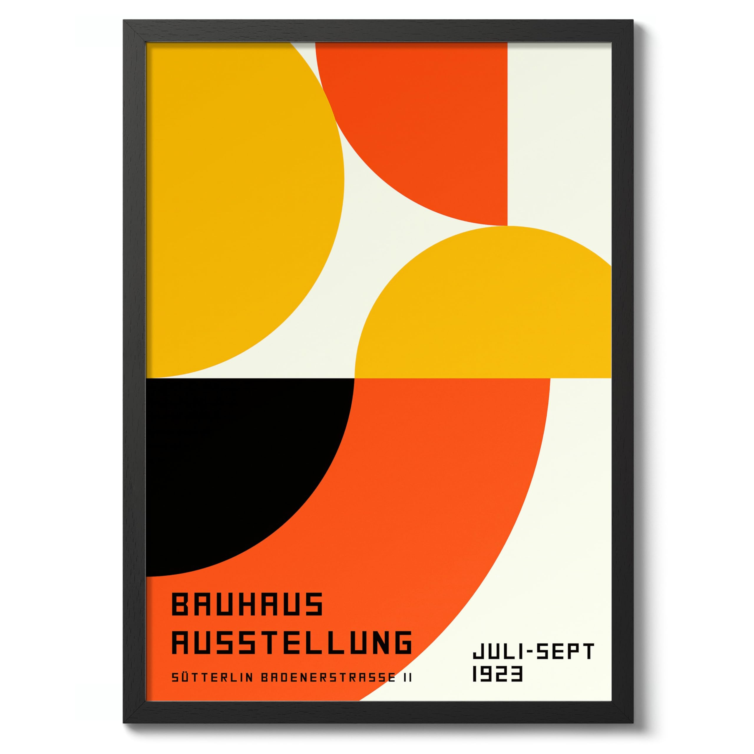 Orange Loop Poster, Bauhaus Print, Framed Abstract Art, Mid-Century Wall Art, Modern Home Decor, Gift Idea, Archival Matte, A2 (Print Only) - 59.4x42cm — view 32