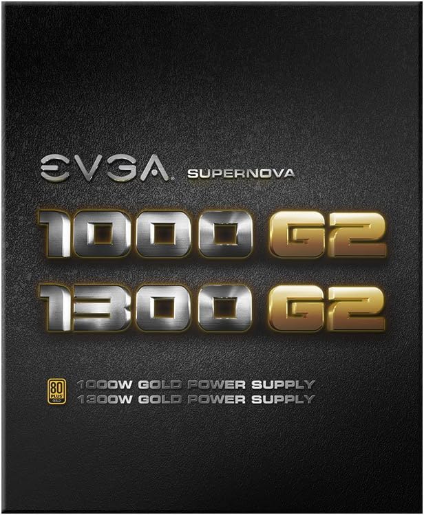 EVGA SuperNOVA 1300 G2 80+ GOLD, 1300W Fully Modular NVIDIA SLI and Crossfire Ready 10 Year Warranty Power Supply 120-G2-1300-XR