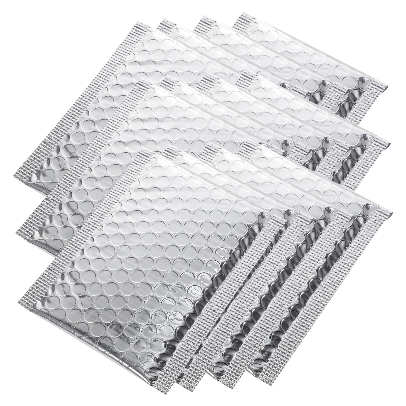 DOITOOL 100 Sobres Acolchados con Lámina Metálica Plata para Envío Autosellados Resistentes Protección Extra, Ideales para Tiendas y Almacenamiento