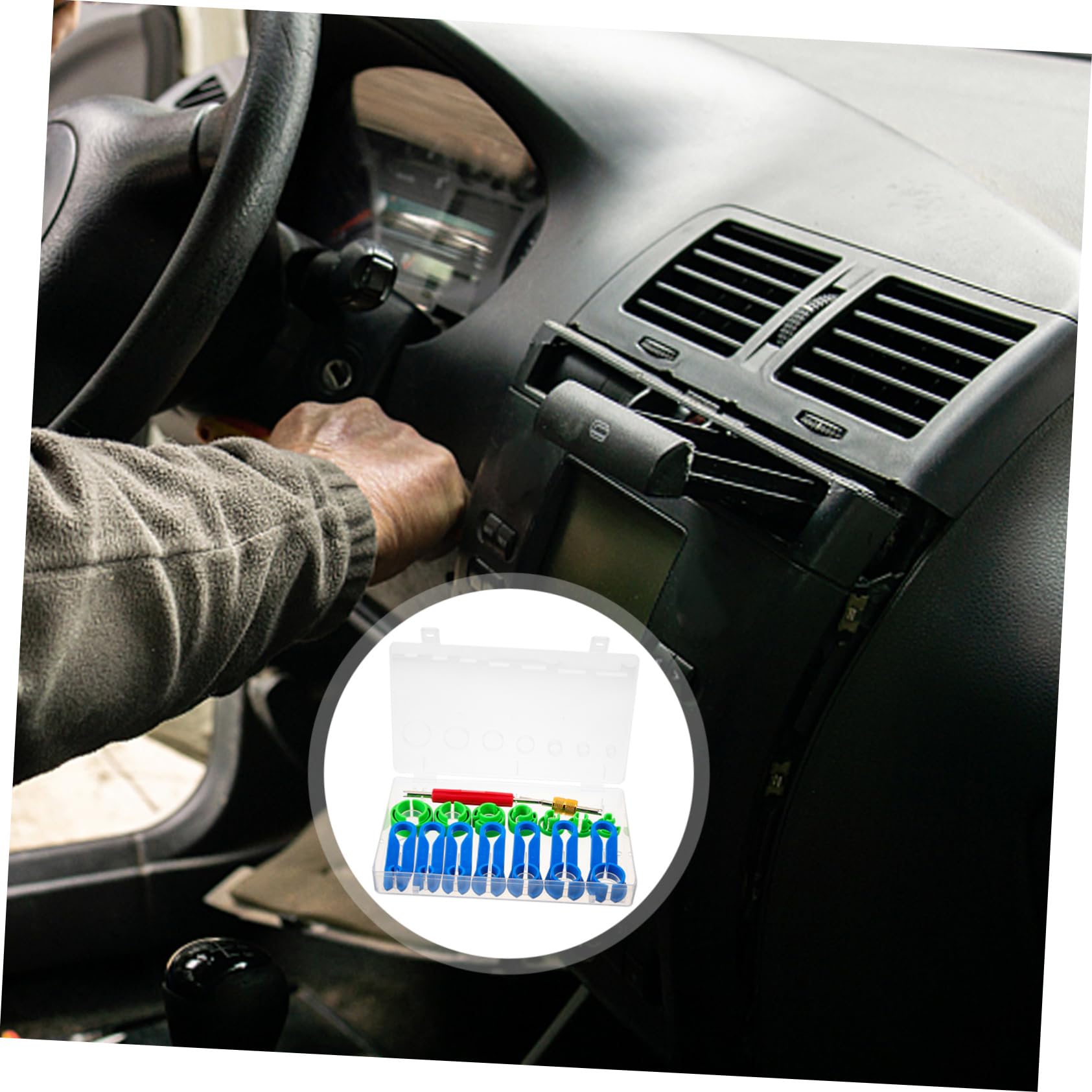 Healifty Outil deconnexion Conduite Carburant et kit Outils climatisation Voiture: Plastique Anti-Rayures pour extracteur raccord Rapide et Pince durite Essence