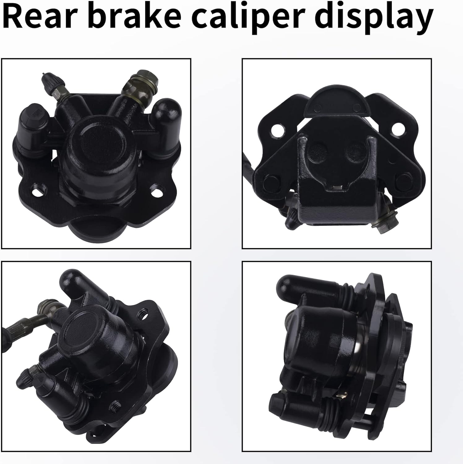 Rear Disc Brake Master Cylinder Caliper With Replaced Disc Brake Pad fit for 50cc 70cc 90cc 110cc 125cc Chinese TaoTao 110cc Peace Motorsports Quad Coolster 3050HD ATV Kids Four Wheeler