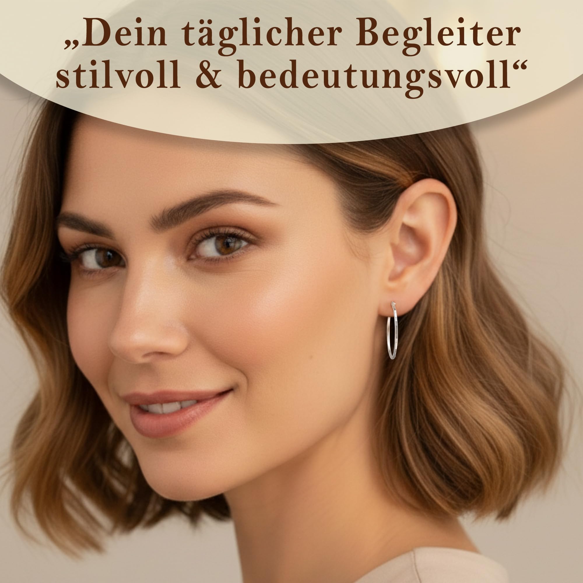 CASSINI Creolen aus 925 Sterling Silber oder vergoldet – Ohrringe mit modernem Klappverschluss, hypoallergen, nickelfrei, bequem und zeitlos, stilvoller Schmuck für Damen 3CVG