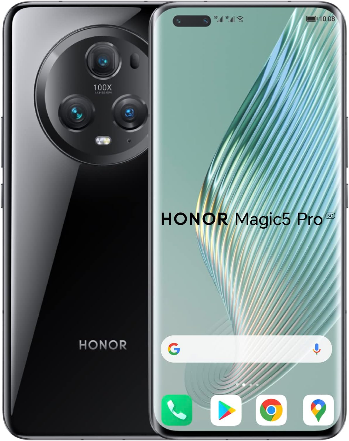 Magic 5 Pro Dual-SIM 512GB ROM + 12GB RAM (Only GSM | No CDMA) Factory Unlocked 5G Smartphone (Black) - International Version