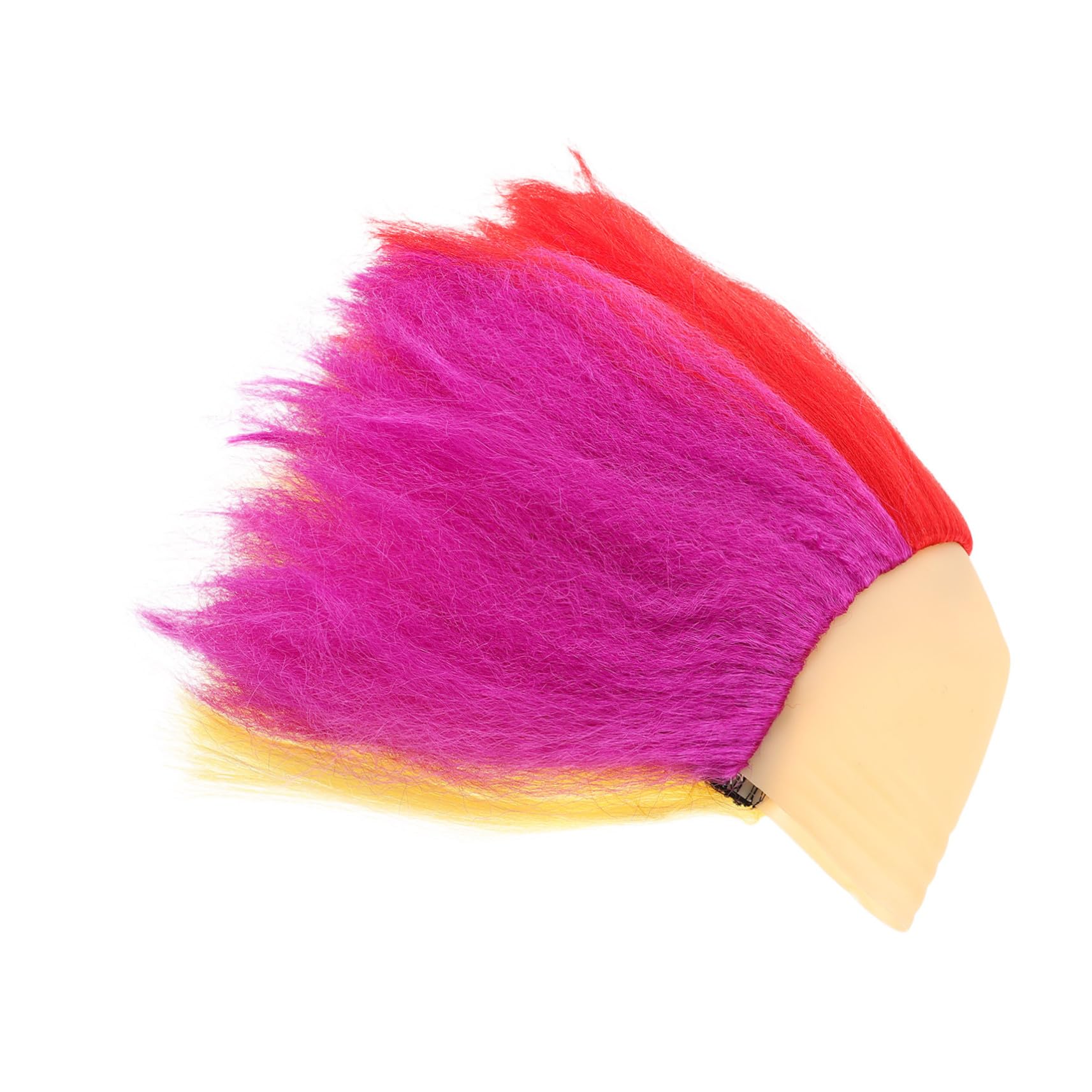 Bunte Clown Perücke für Frauen Leichte und Flauschige Faschingsperücke für Halloween Karneval Dj Partys Kostümspiele und Bühnenauftritte