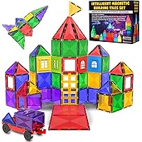 Gioco di Blocchi di Costruzione Magnetici – Blocchi Magnetici Educativi STEM per Bambini