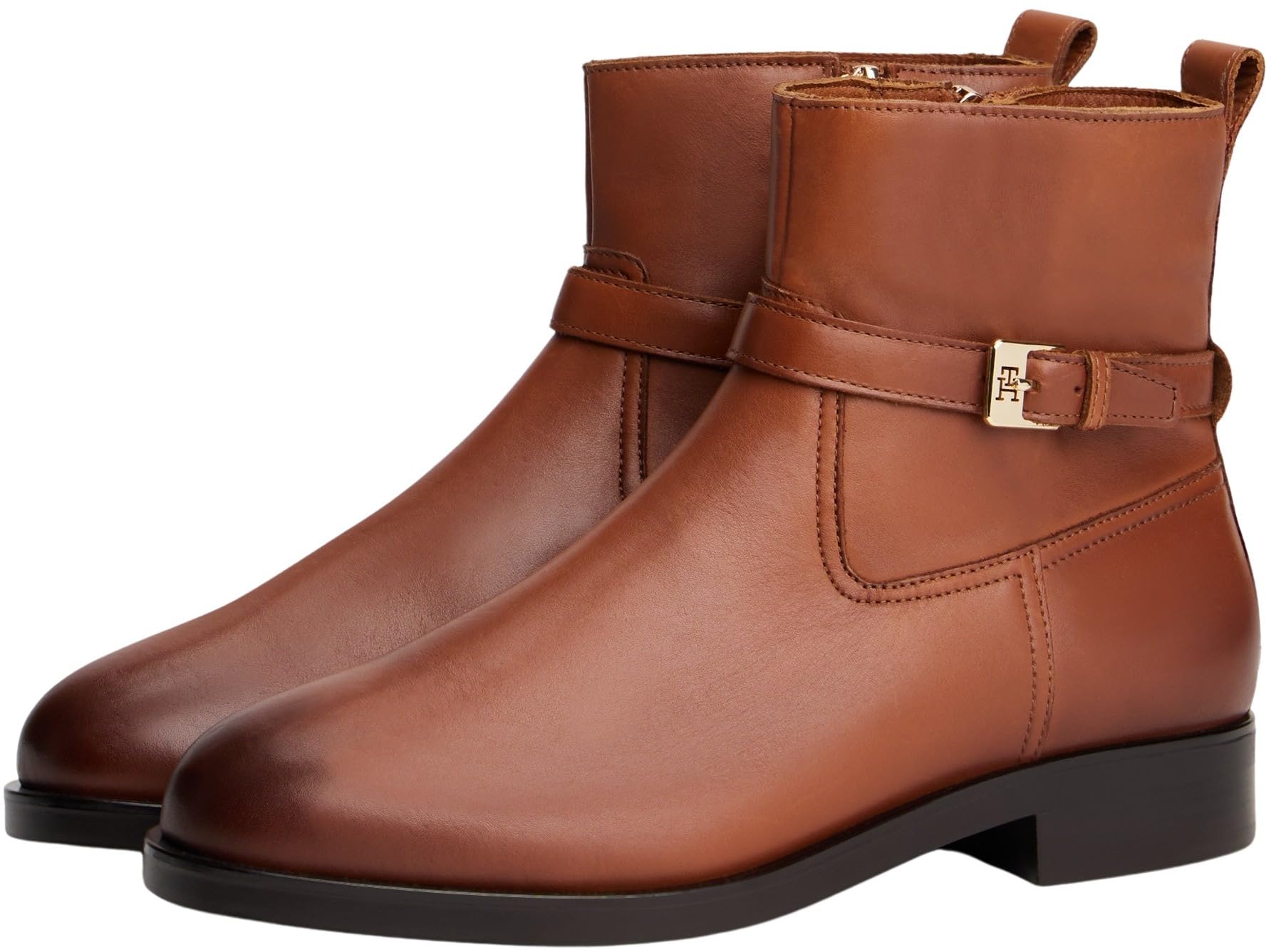 Tommy Hilfiger Botines Mujer Buckle Riding de piel