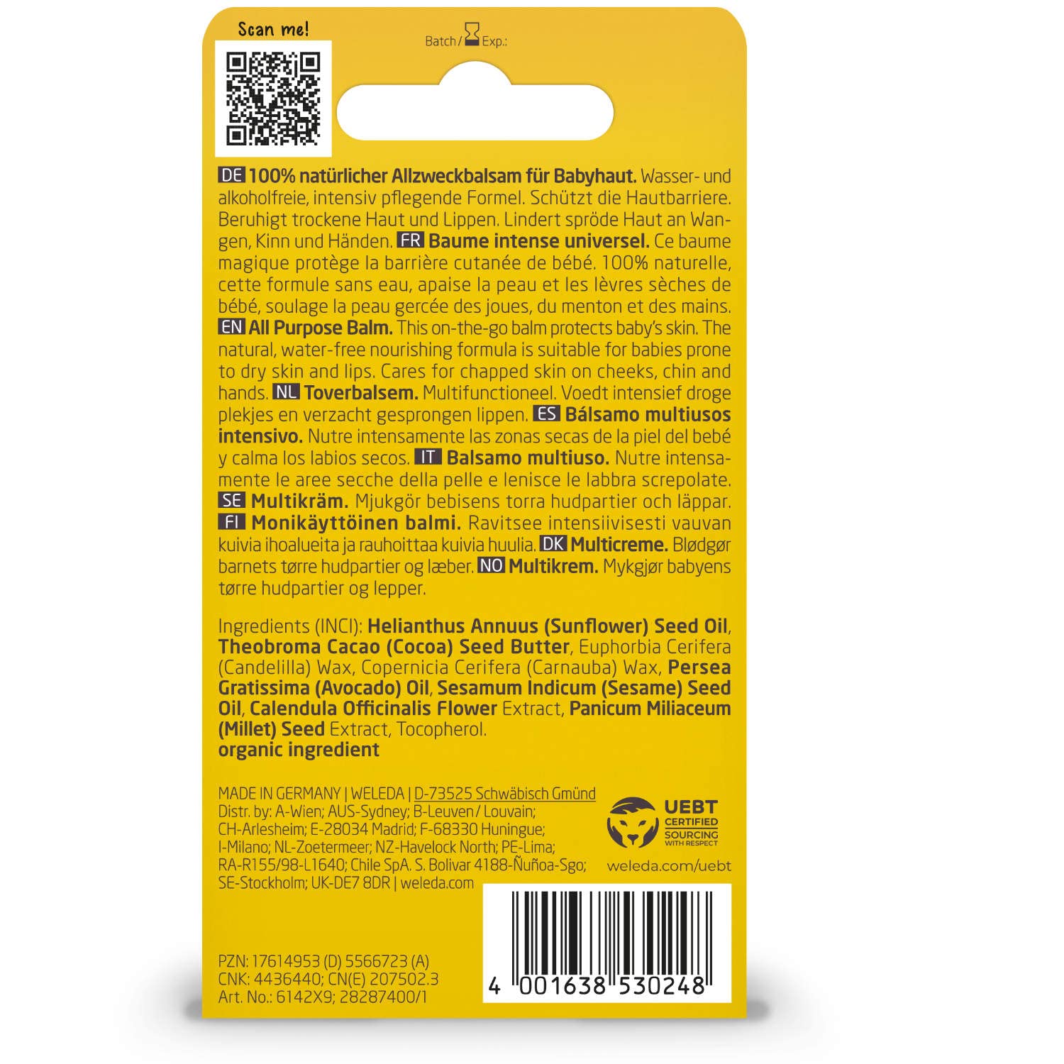 WELEDA Baby Balsamo Multiuso Calendula 25g