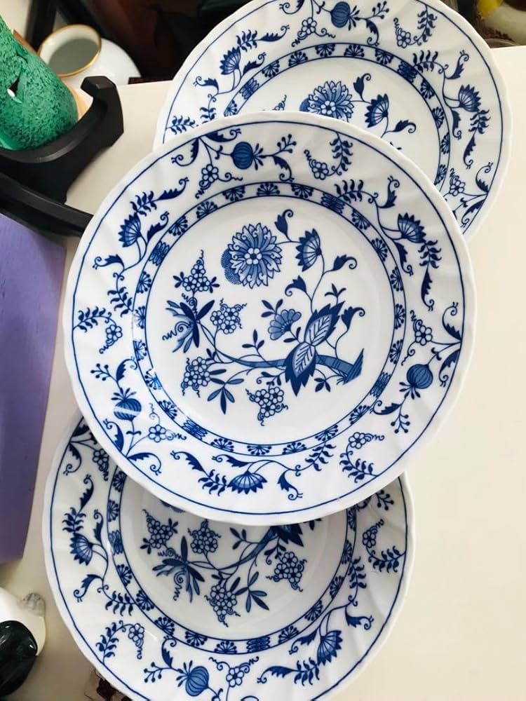 Amazon.co.jp: ブルーエルベ 三洋陶器 blue elbe by sanyo 皿3枚