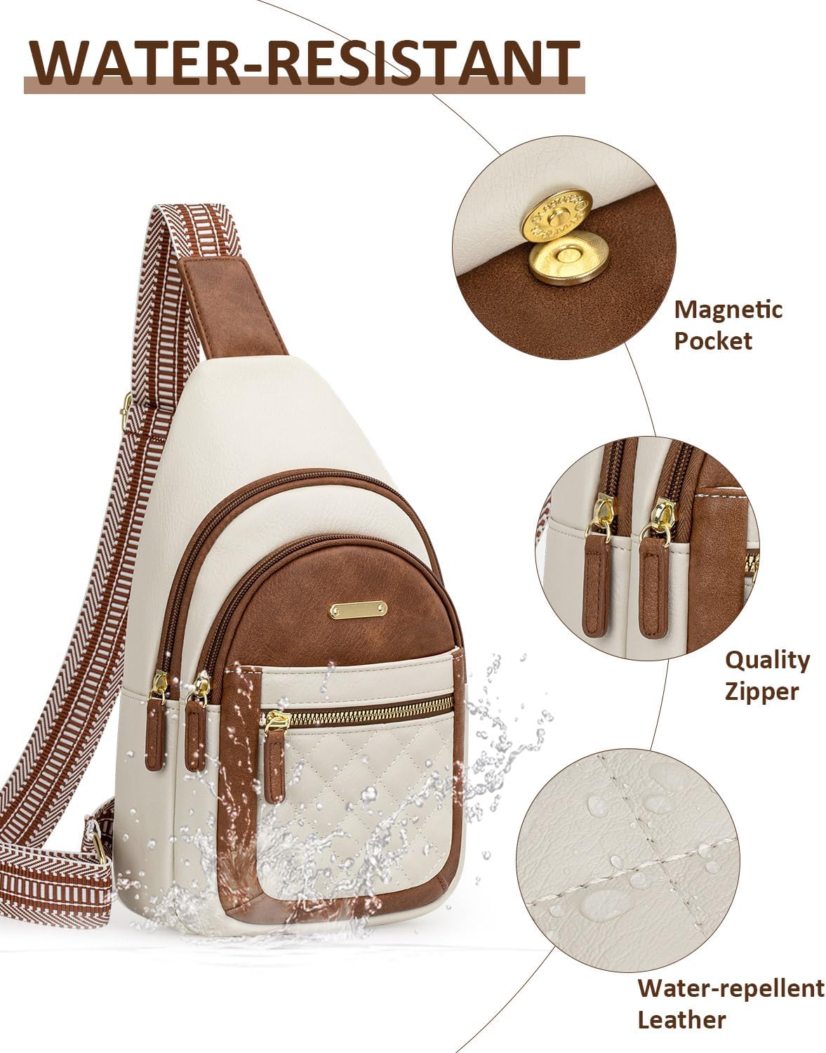 Capolo Small Crossbody Bag for Women – Adjustable Sling Purse, Multi-Compartment Organizer for Daily Commute, Travel & Gift - Image 7