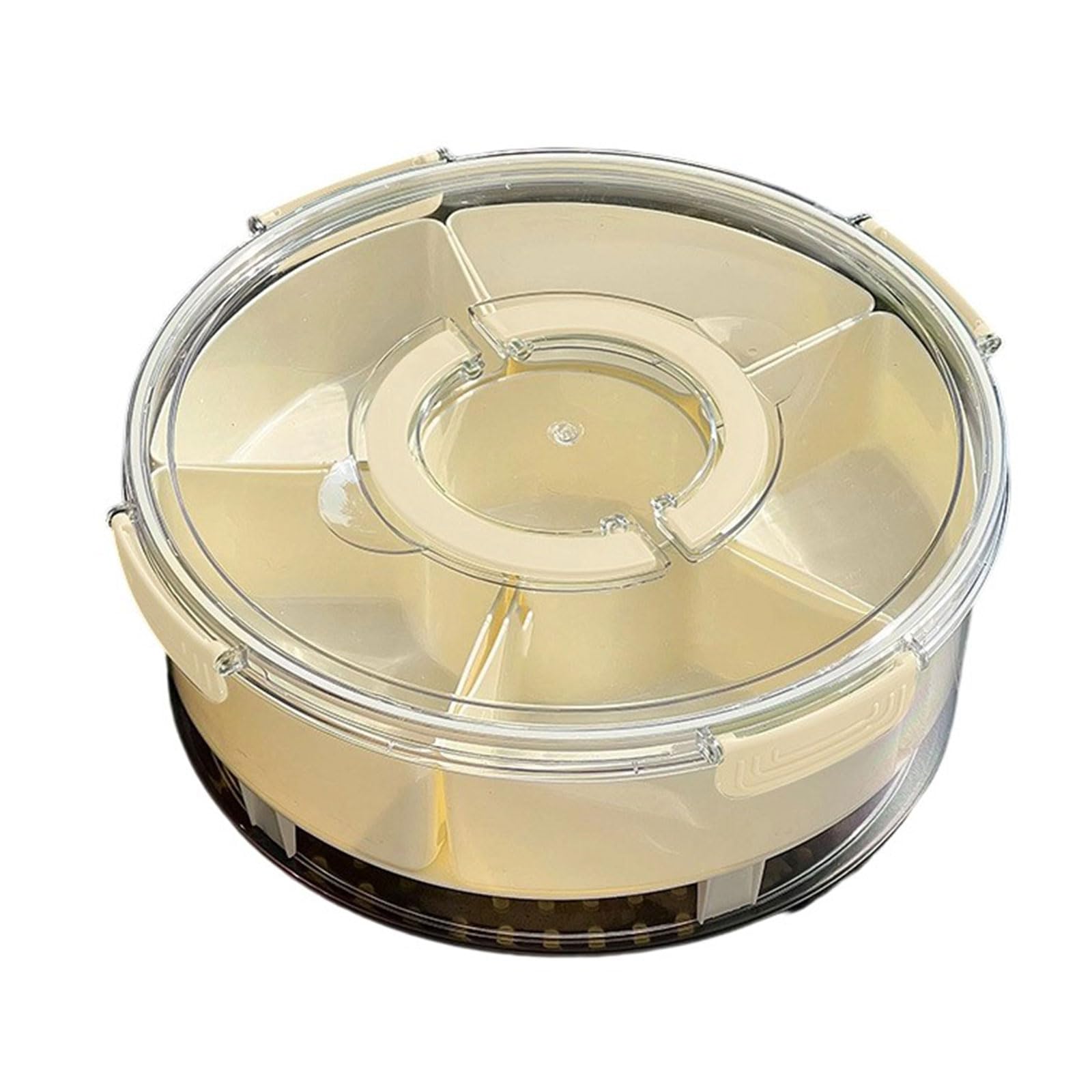 MALSSE PET+PP Leakproof Food with Divided Sections & Ice Compartment for Outdoor Dining, Meal Prep Camping Picnics Insulated Food Container