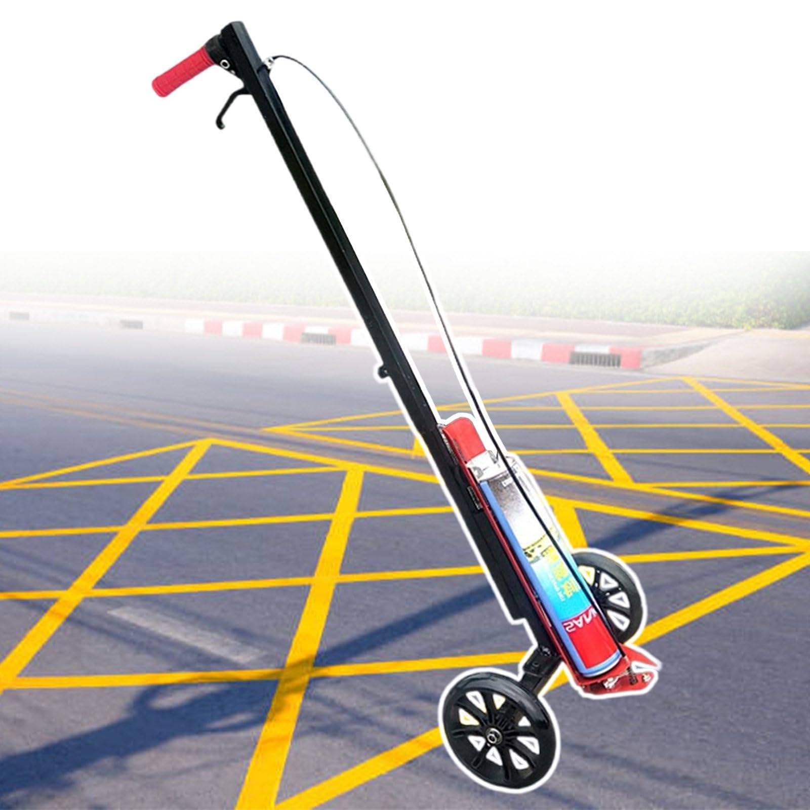 asdchZen Road Spray Paint Marking Machine For Straight Lines, Curves, Circles On Roads, Factories, Garages, Stadiums,