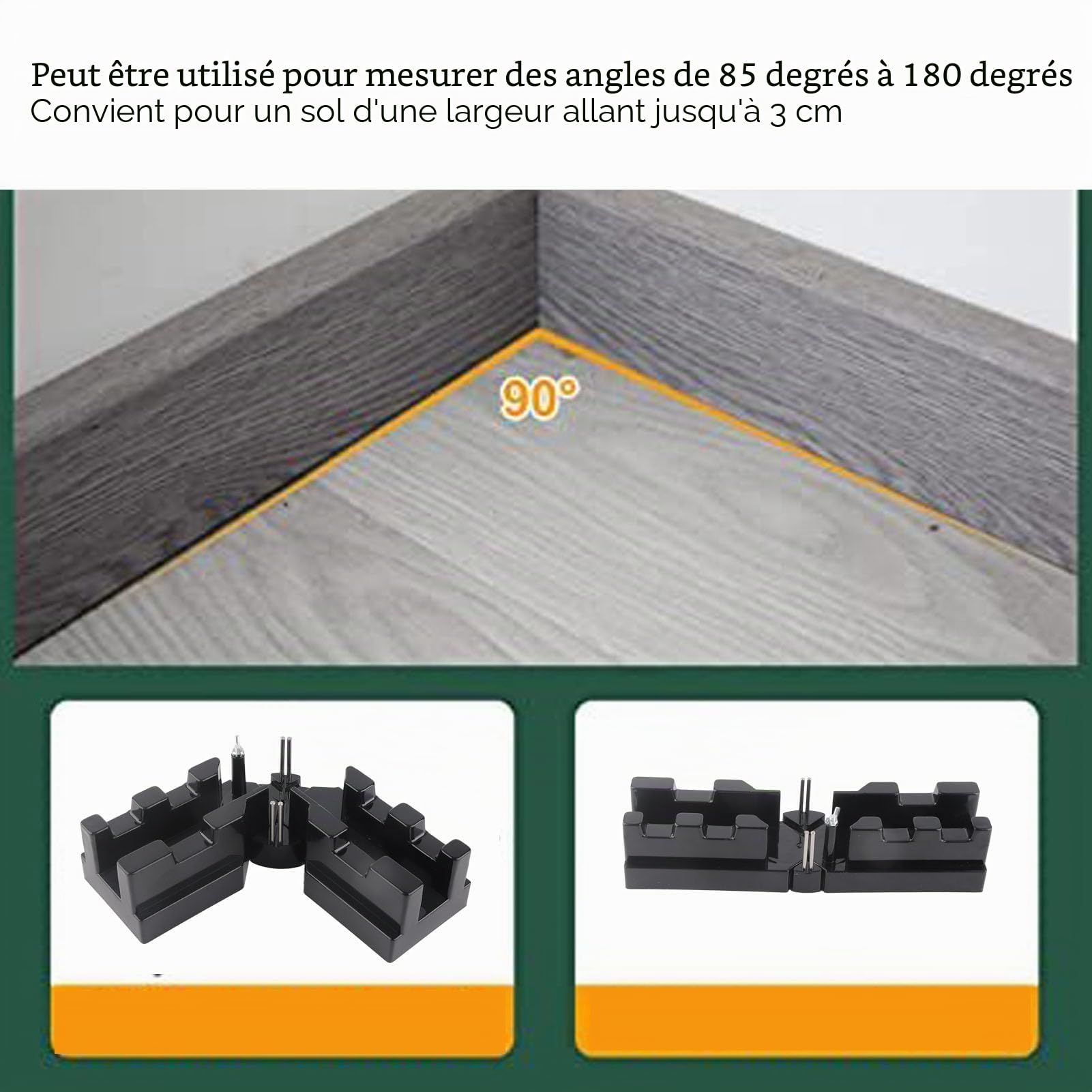 Artillery Boîtes à Onglets, Règle à Onglet ABS 2 en 1 et Boîte de Coupe Haute Précision pour Scie à 85-180° pour Le Travail du Bois