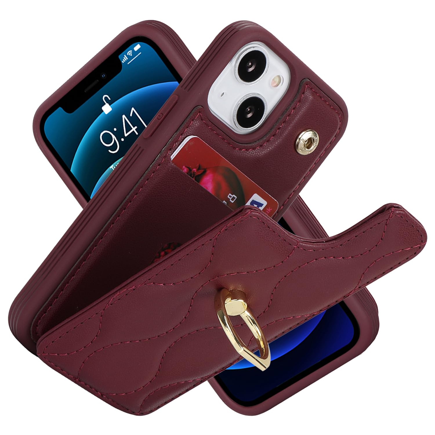 Amazon.co.jp: Lipvina iPhone 13 Miniケース 財布型 手帳型 カード 