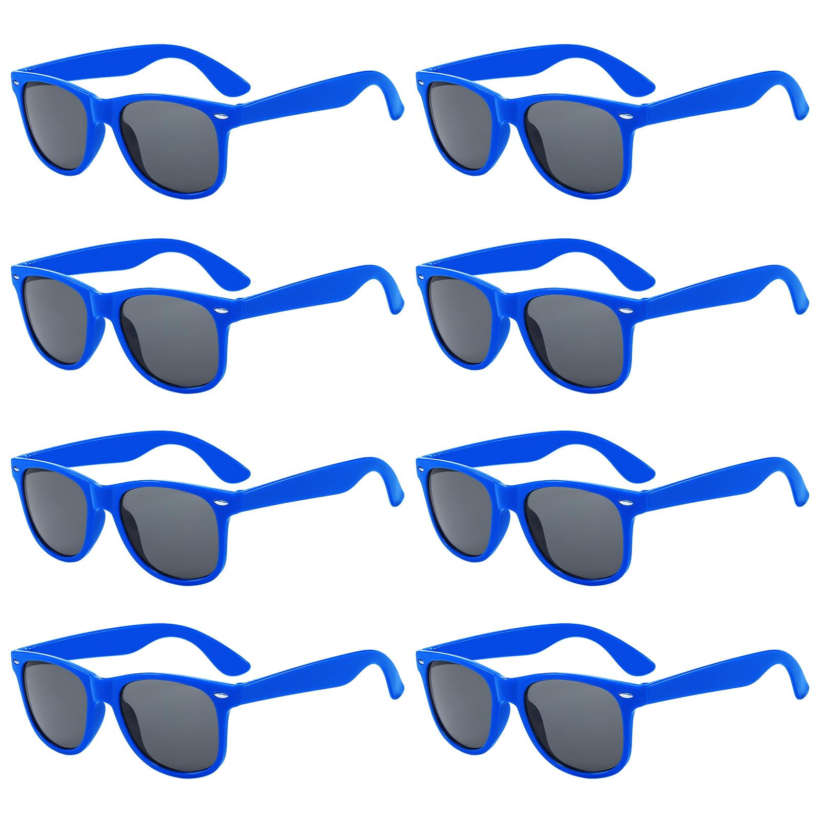 Pibupibu Neon Colors Party Favor Supplies Unisex Sunglasses Pack of 8