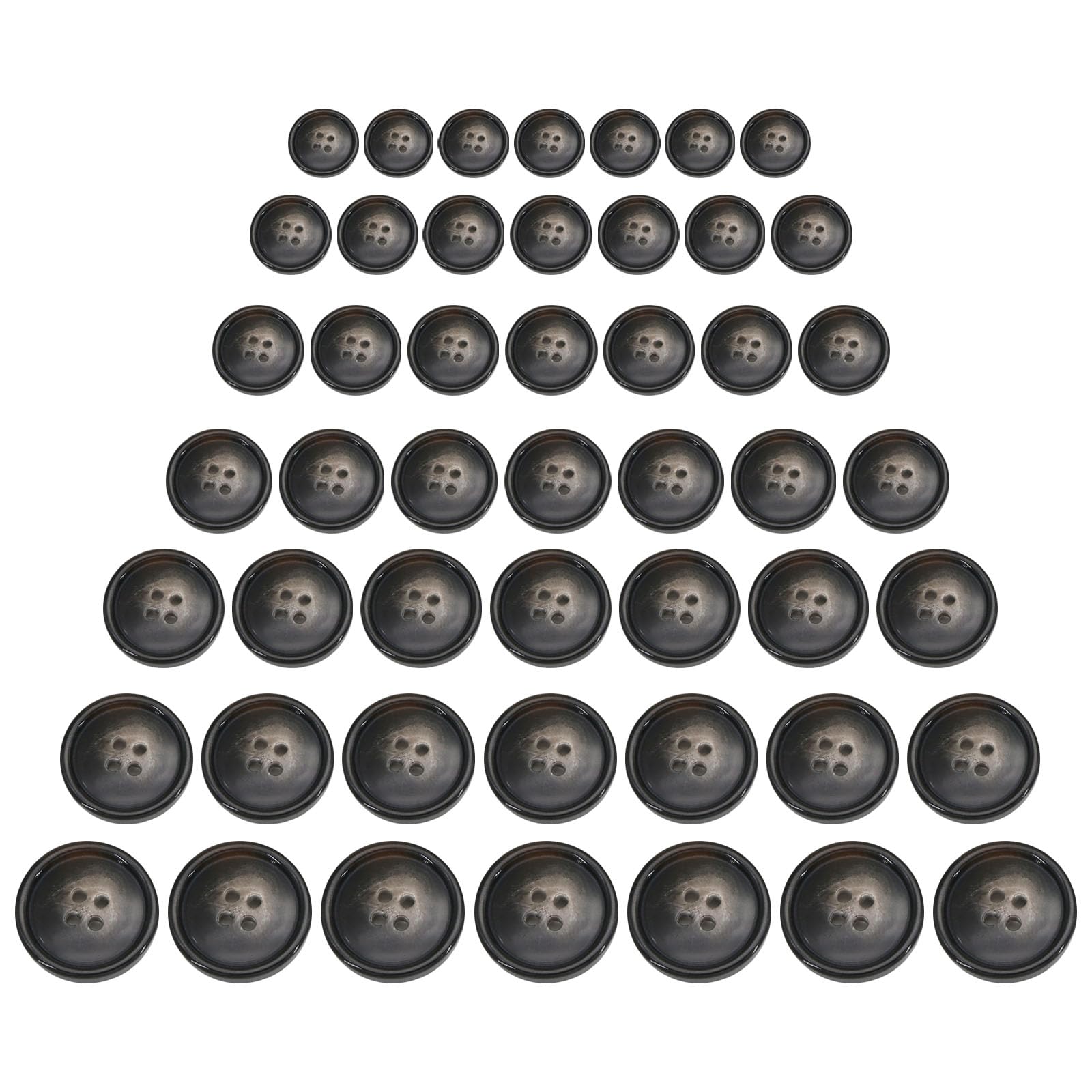 Tsophreniq 70 Pcs Resin Buttons Sewing Buttons Coat Craft Round 4 Holes for Projects