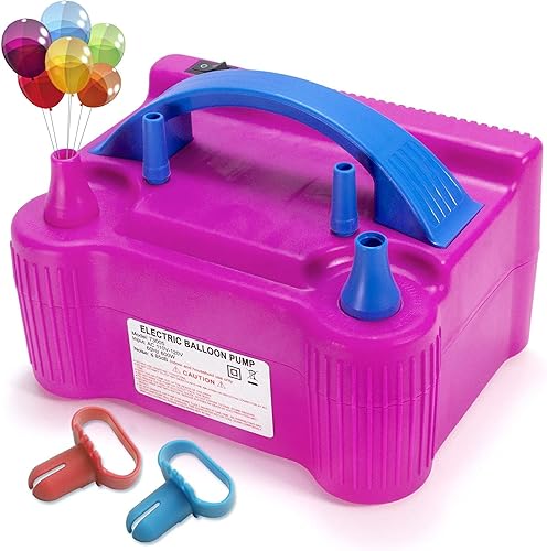 XBllcyiv Bomba de globo eléctrica portátildecoración de inflador eléctrico de globos, 110 V.600 W para fiesta, regalo, celebración de boda,