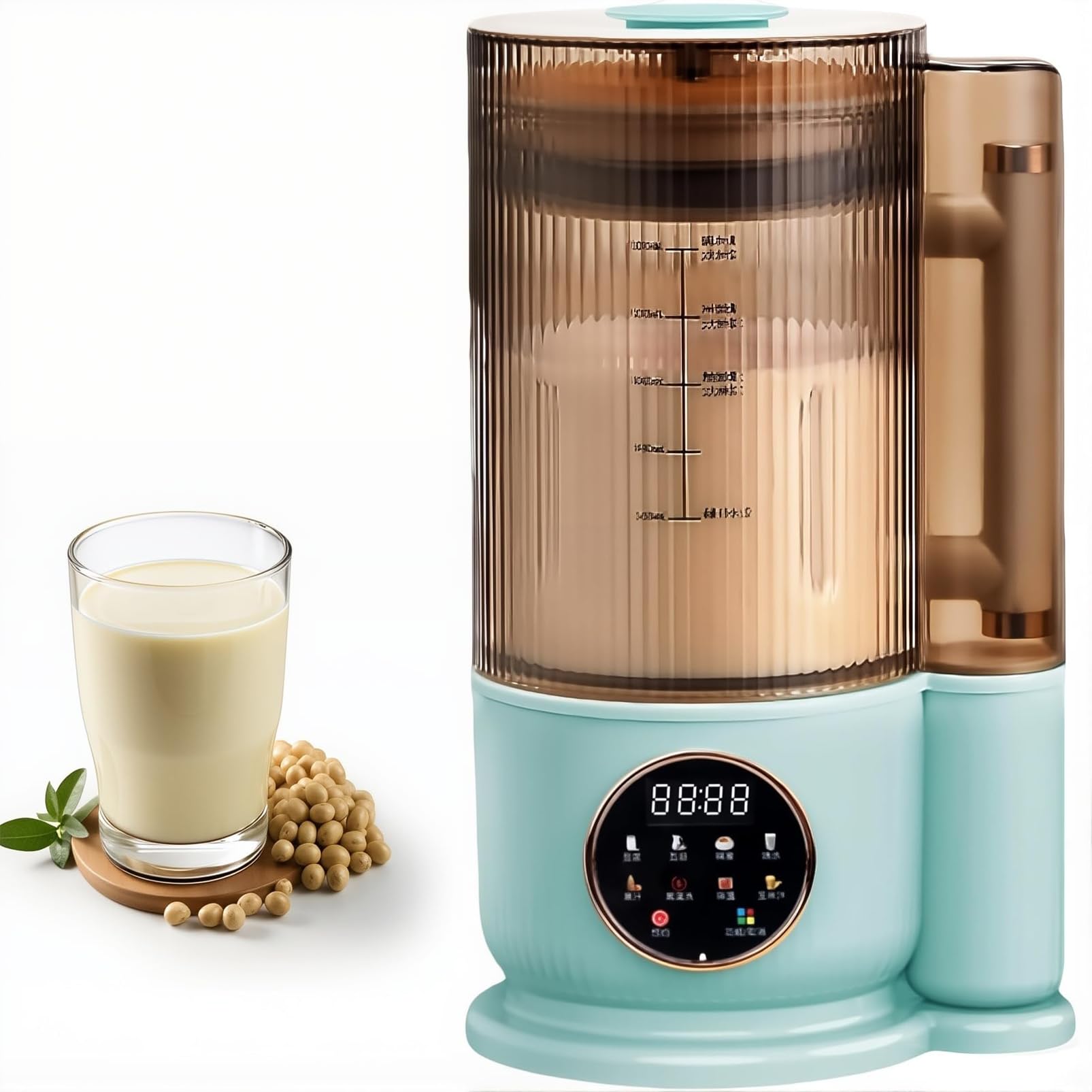 Máquina de leche de nueces con cubierta antirruido y sistema de autolimpieza automático
