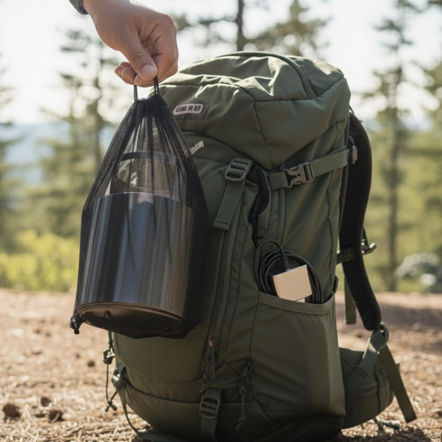 Forced Air Rocket Stove with USB Powered Adjustable Blower | Smokeless 304 Stainless Steel Wood Burning Camping Stove | Compact, Multi-Fuel, and Foldable for Backpacking & Survival