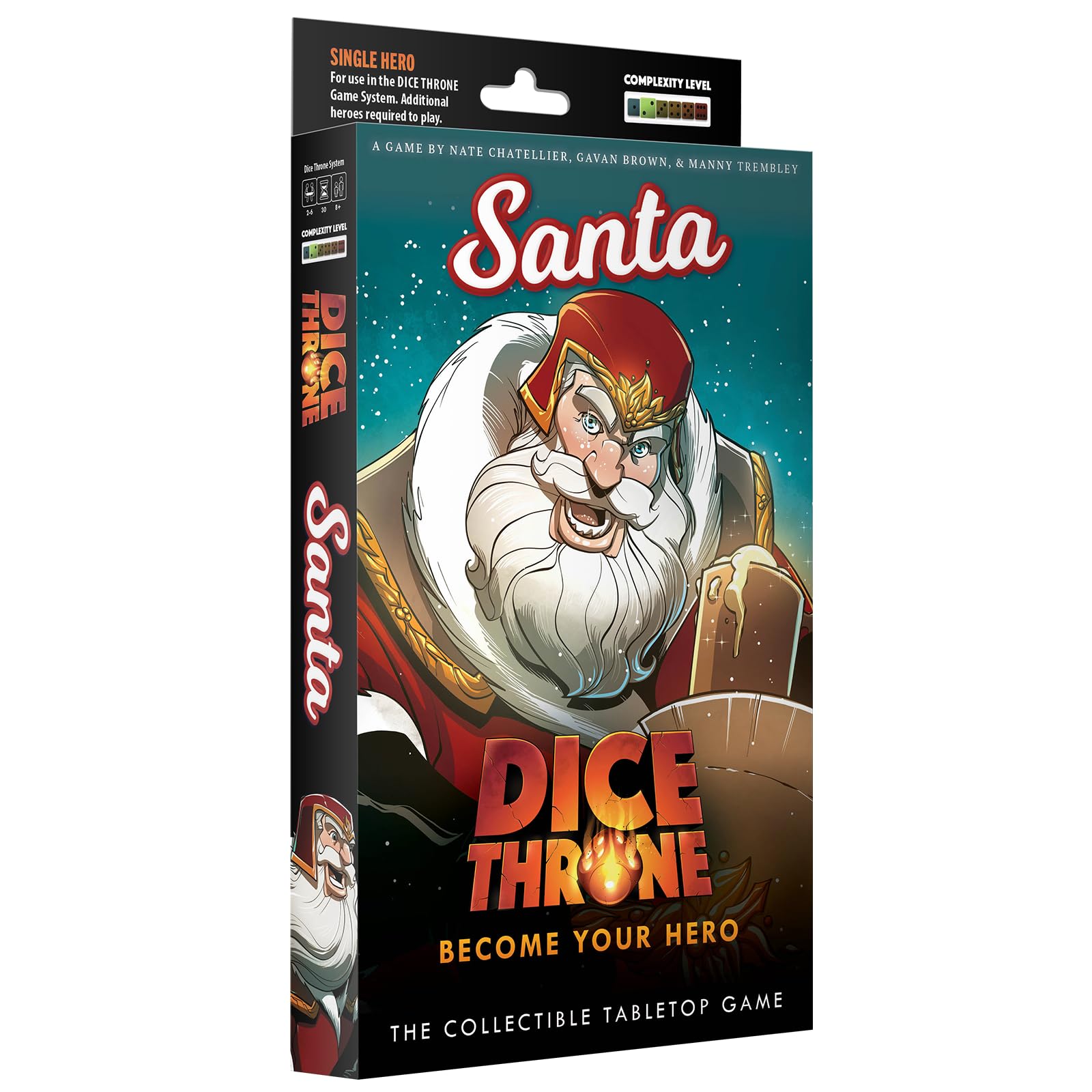 Dice Throne Santa Hero Pack, Hero Expansion for Dice Throne