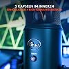 blue microphones yeti usb microphone blackout (for recording and streaming on pc and mac three condenser capsules four polar patterns headphone output and volume control plug and play)