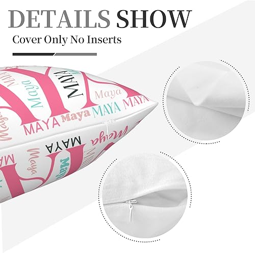 Miniatura 5 de Funda de almohada personalizada con nombre, funda de almohada personalizada con inicial y nombre, funda de almohada de felpa con monograma