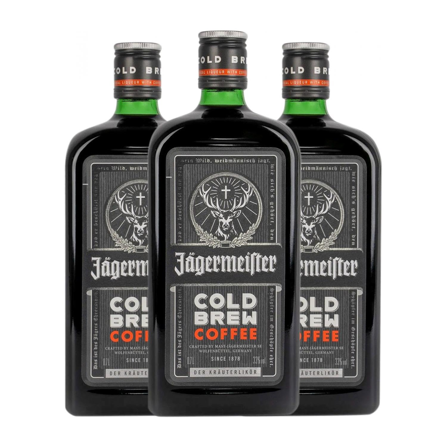 Liköre Mast Jager Meister Cold Brew Coffee 70 cl (Schachtel mit 3 Flaschen von 70 cl)