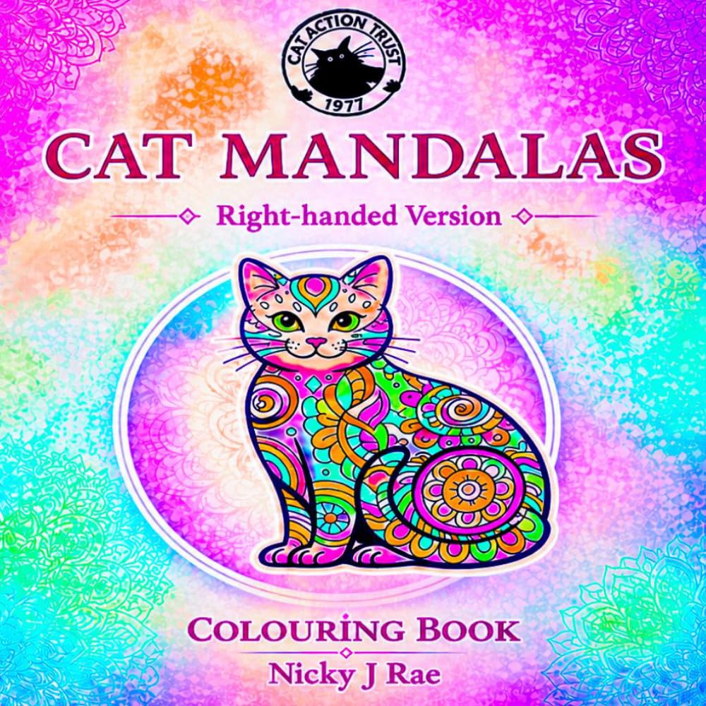 Cat Mandala Colouring Book (Cat Tails)