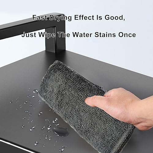 Miniatura 3 de Trapos de microfibra de alta absorción para limpieza de cocina, toallas de lavado con lado exfoliante, sin pelusas, secado rápido (12 x 12 pulgadas,