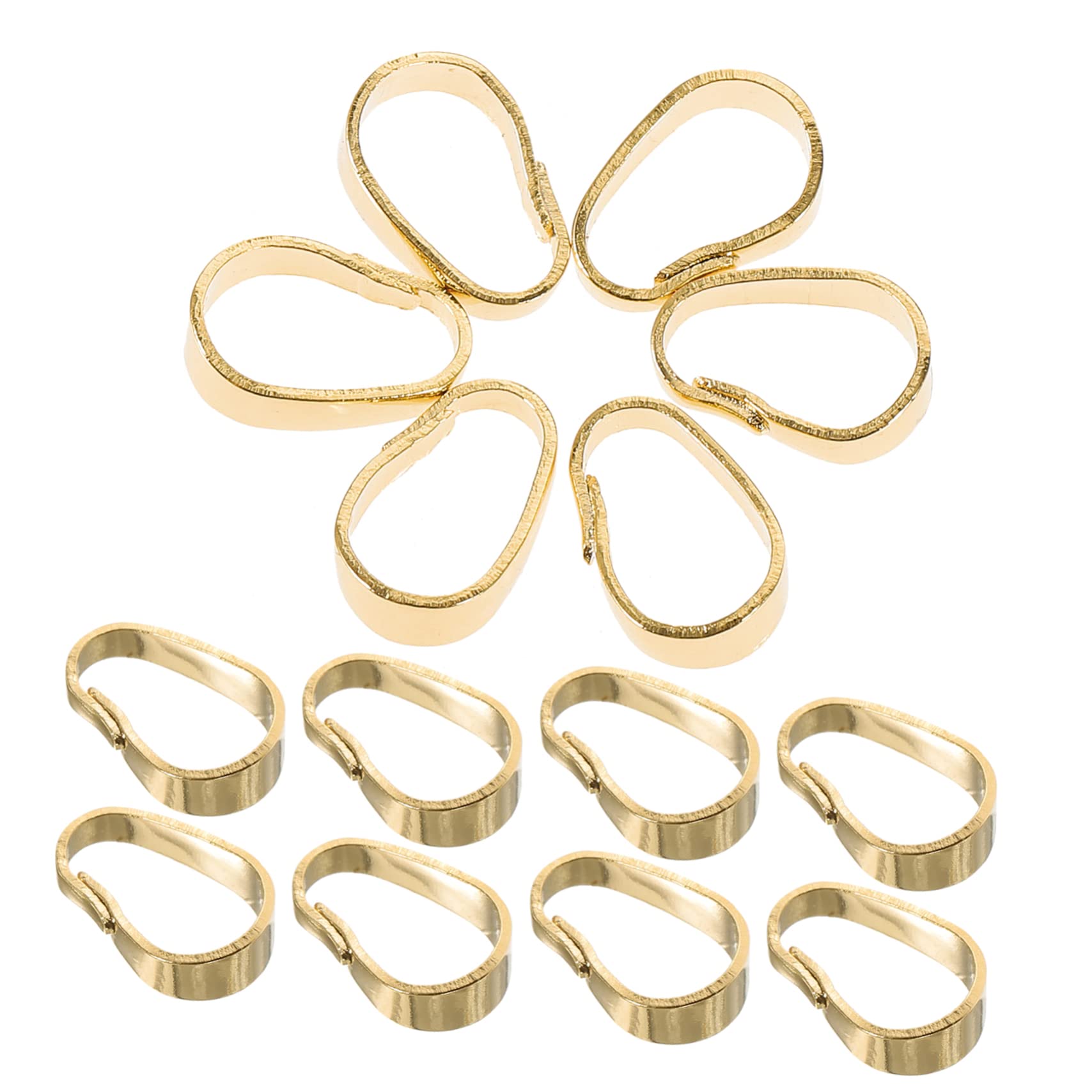 EXCEART 400piezas Claspes De Colgante Para Joyería Conectores De Pendientes Para Collares y Pulseras Accesorios De Bucle De Joyería Resistente y Duradero
