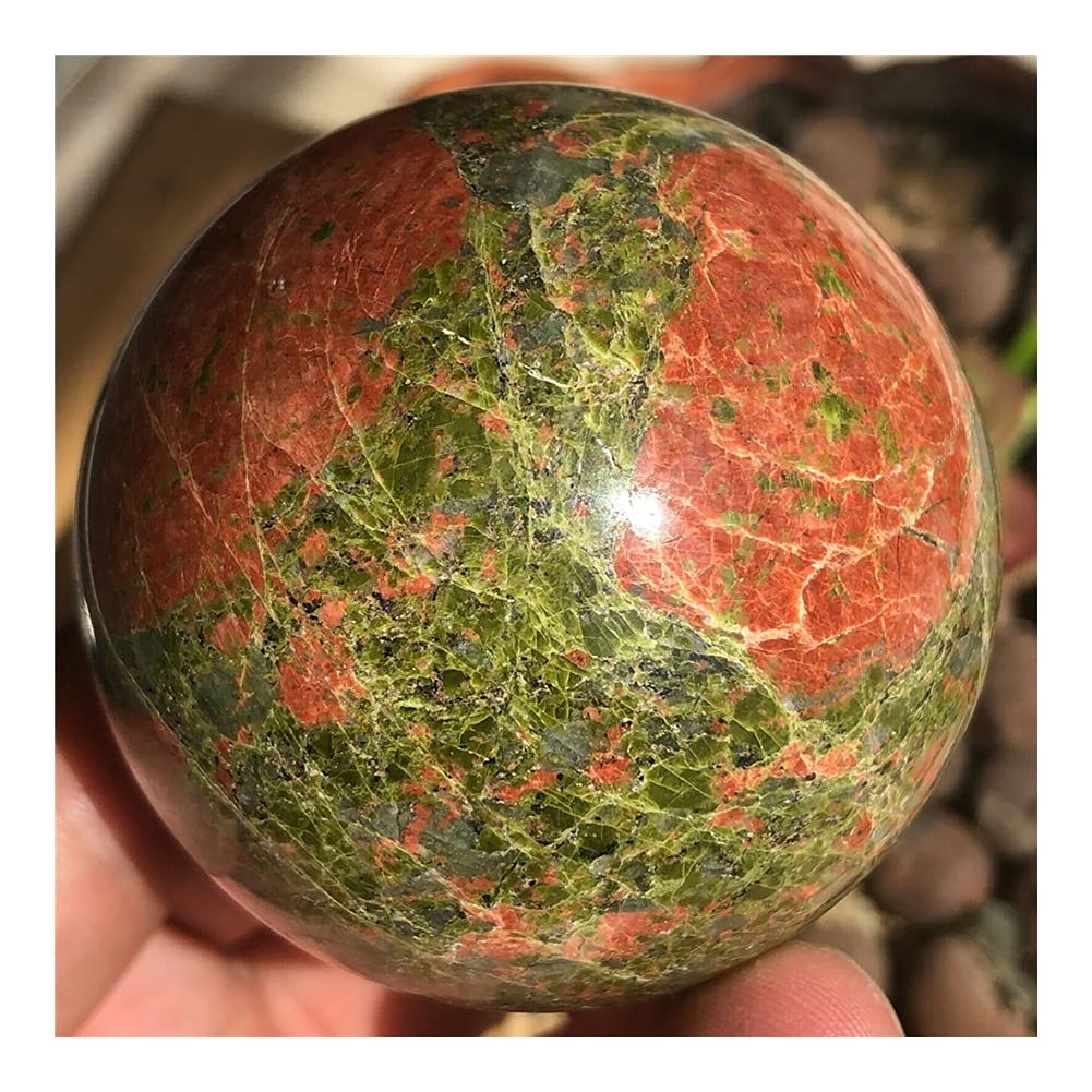 Sphère en unakite 50mm, le cadeau idéal en cristal naturel pour la maison