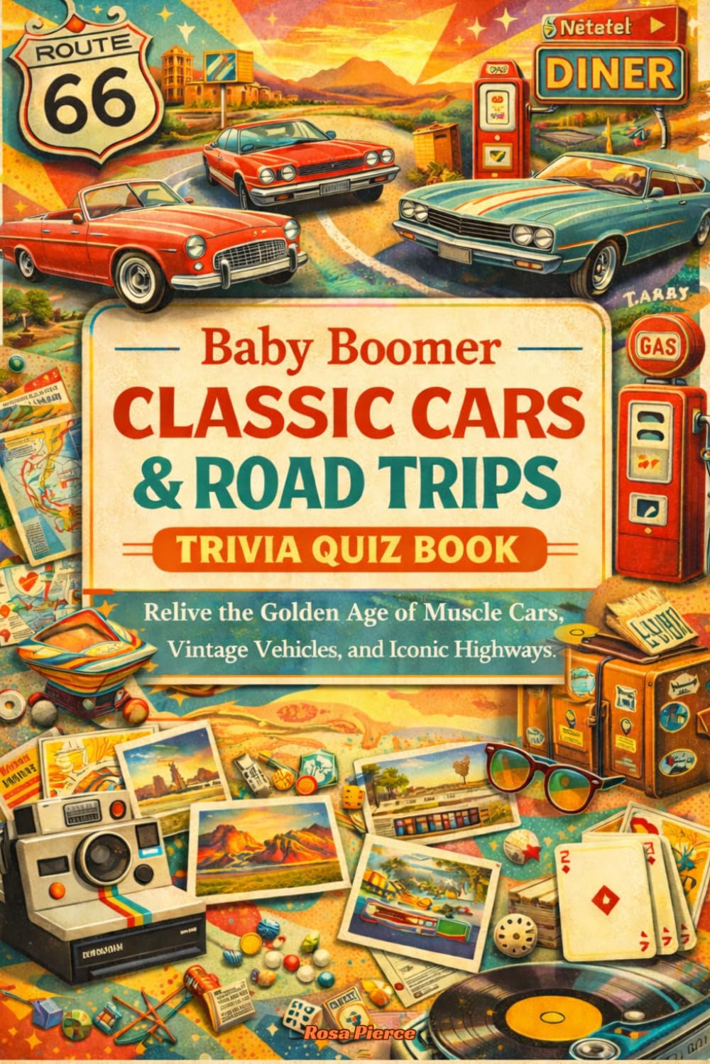 Baby Boomer Classic Cars & Road Trips Trivia Quiz Book: Relive the Golden Age of Muscle Cars, Vintage Vehicles, and Iconic Highways