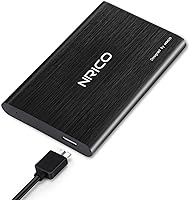 Vista 6 de NRICO Ultra Slim 750GB Portable External Hard Drive USB3.0 HDD Storage Compatible for PC, Desktop, Laptop,Mac,PS4, Xbox one (Black, 750, GB)