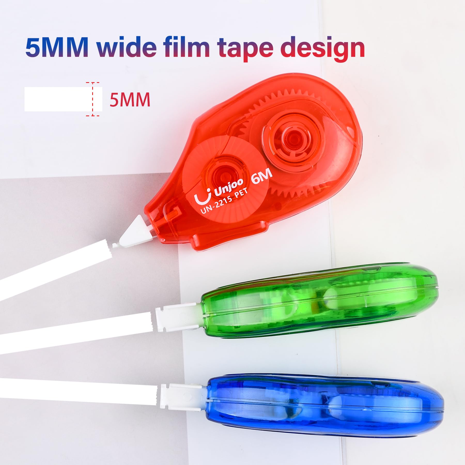 修正テープ 5メートル 12本パック 白 5mm 修正テープ | 12本パック