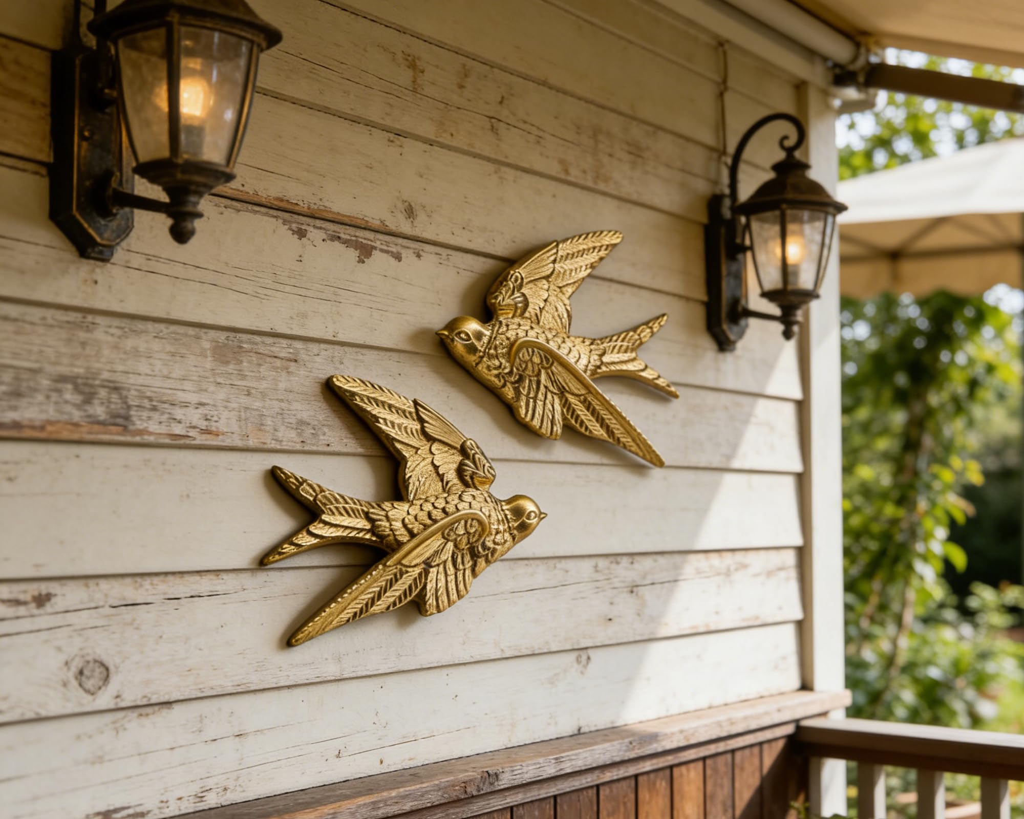 Amazon.com: AMOIENSIS Bird Wall Sculpture Art, (Set of 2) 4¾ inch