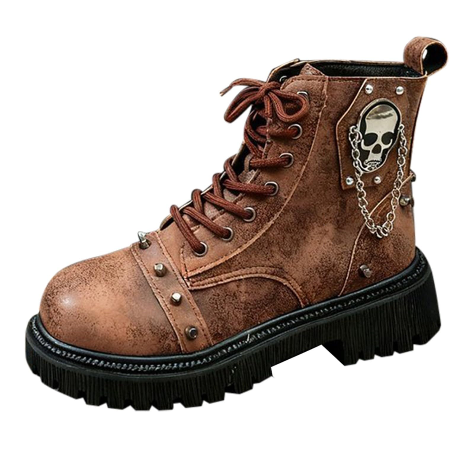 Bottes de combat homme marron résistant aux sols d'hiver - 8
