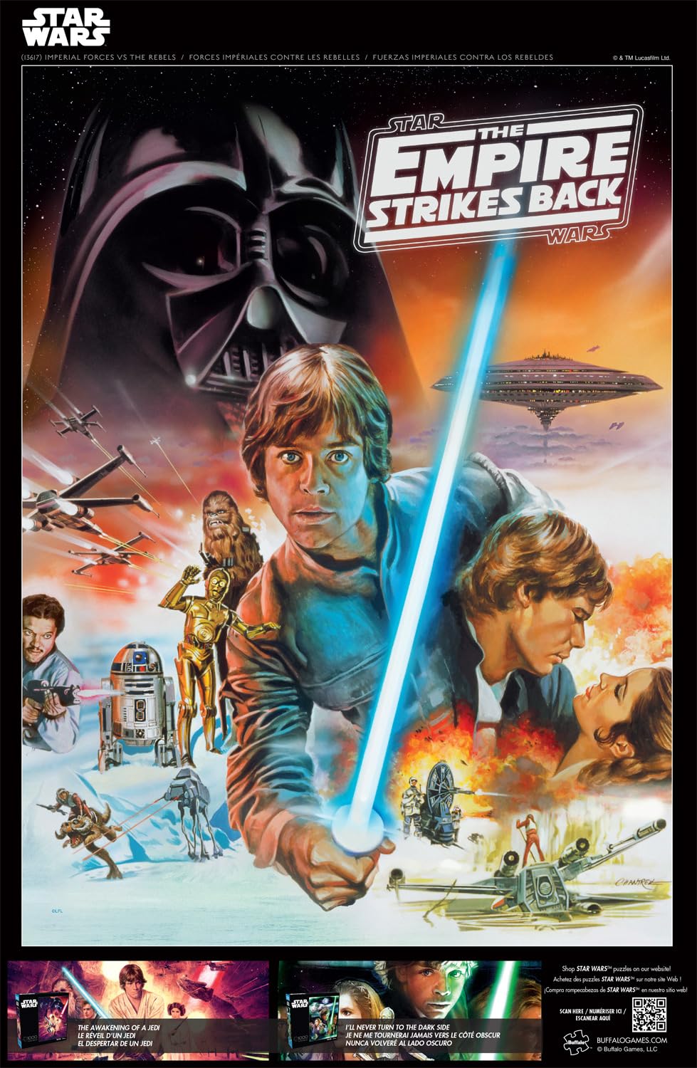 Buffalo Games - Star Wars - Forze imperiali vs The Rebels - Puzzle da 1000 pezzi per adulti - Puzzle impegnativo perfetto per serate di gioco - Dimensioni finite 26,75 x 19,75