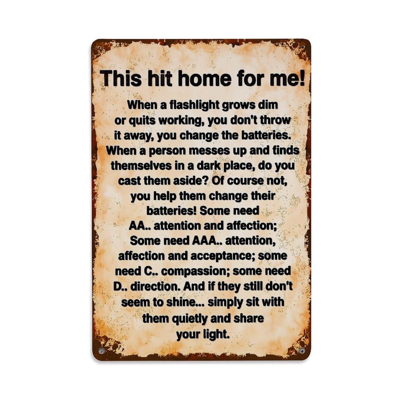 Nestemfo Vintage Inspirational Quote Text Design_1 Tin Sign Metal Sign, Living Room,Bar, Home, Bedroom Wall Decor,Retro Metal Poster 8X12 Inches
