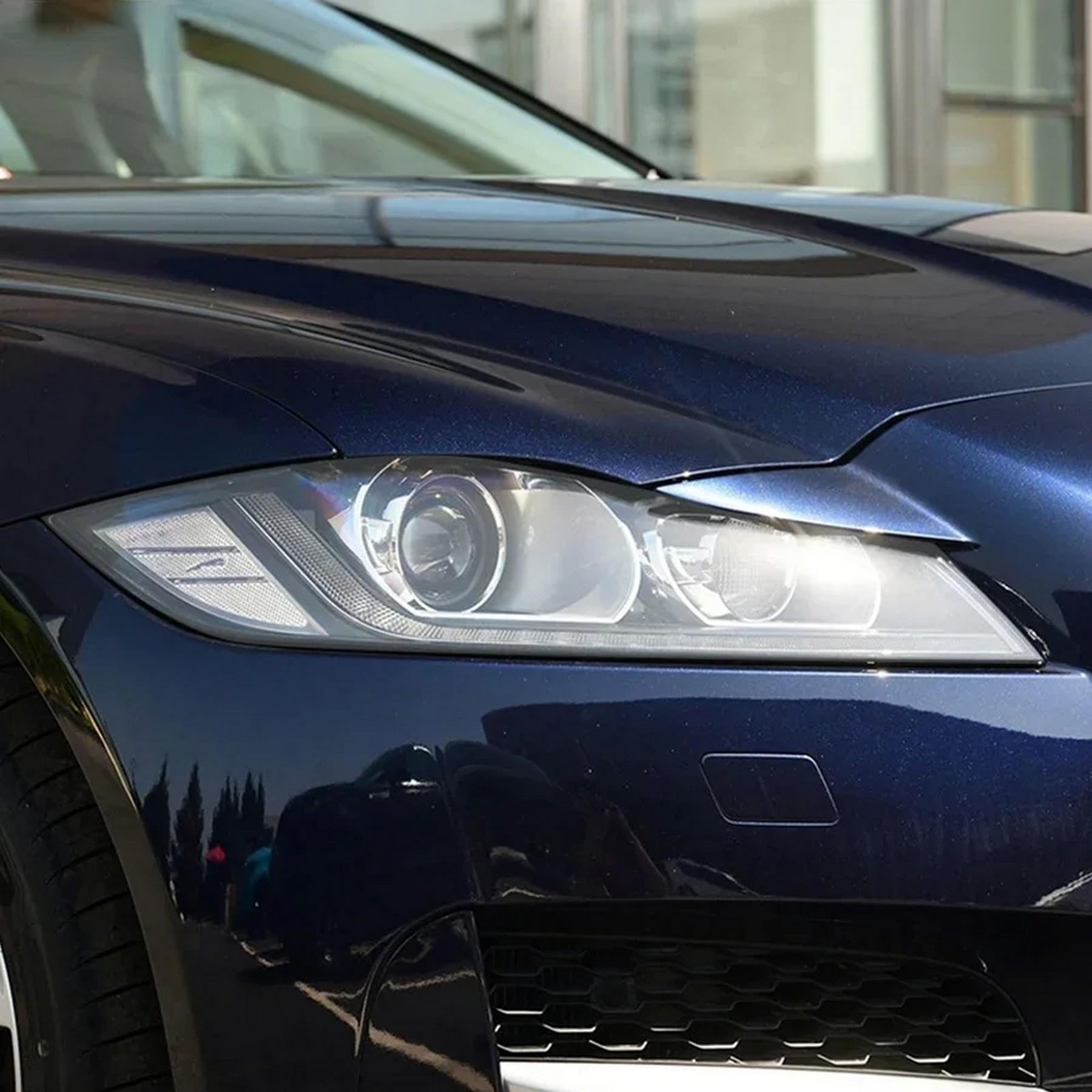 ChrOx Auto Fari Pellicola Protettiva Protezione Vinile Trasparente Nero TPU Adesivo, per Jaguar XF X260 2016-presente