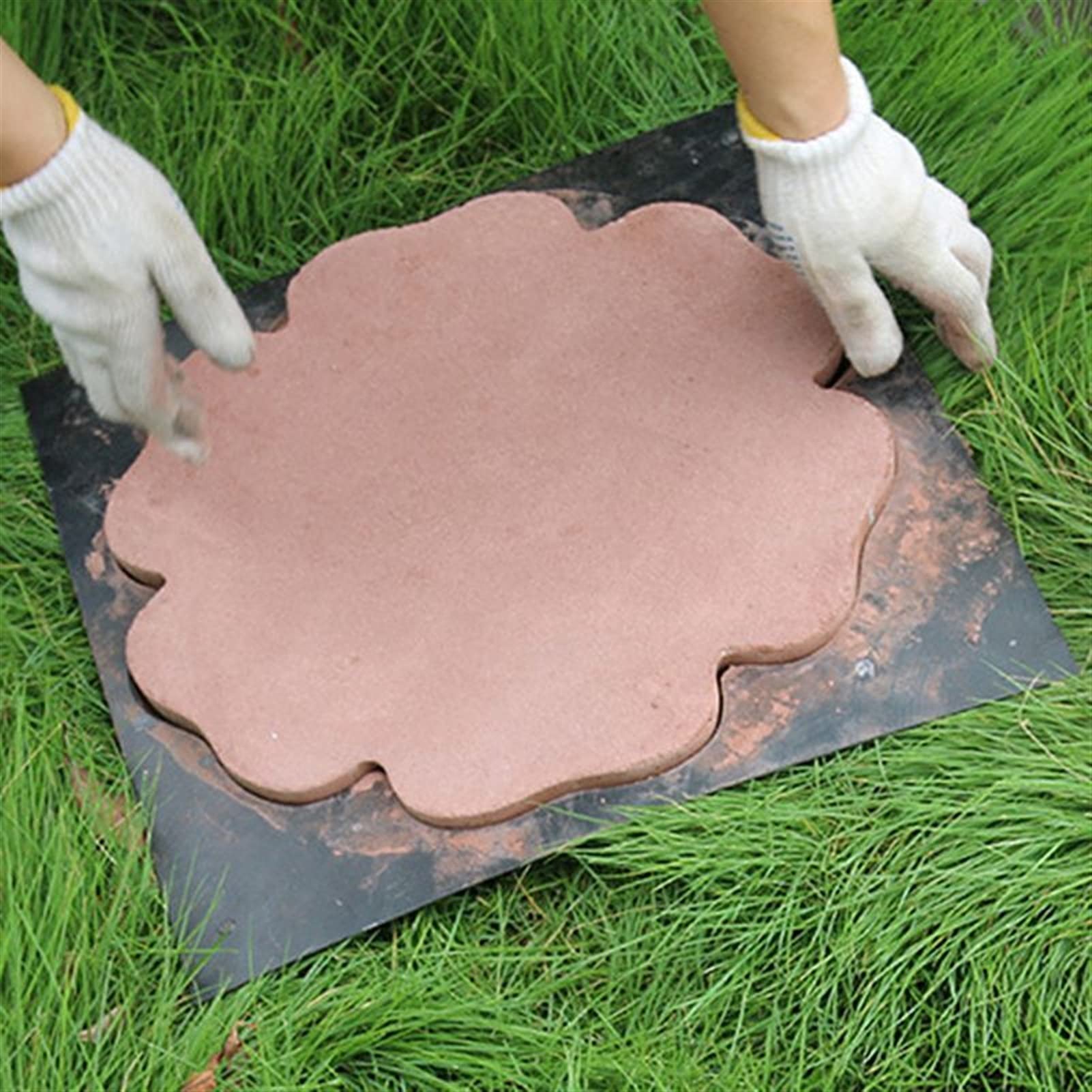moules de Pavage Chemin de Bricolage en béton Step Stone Ciment Paving Paving Paysage Plancher Tile Moule pour Pathway de Jardin de Jardin Réutilisable
