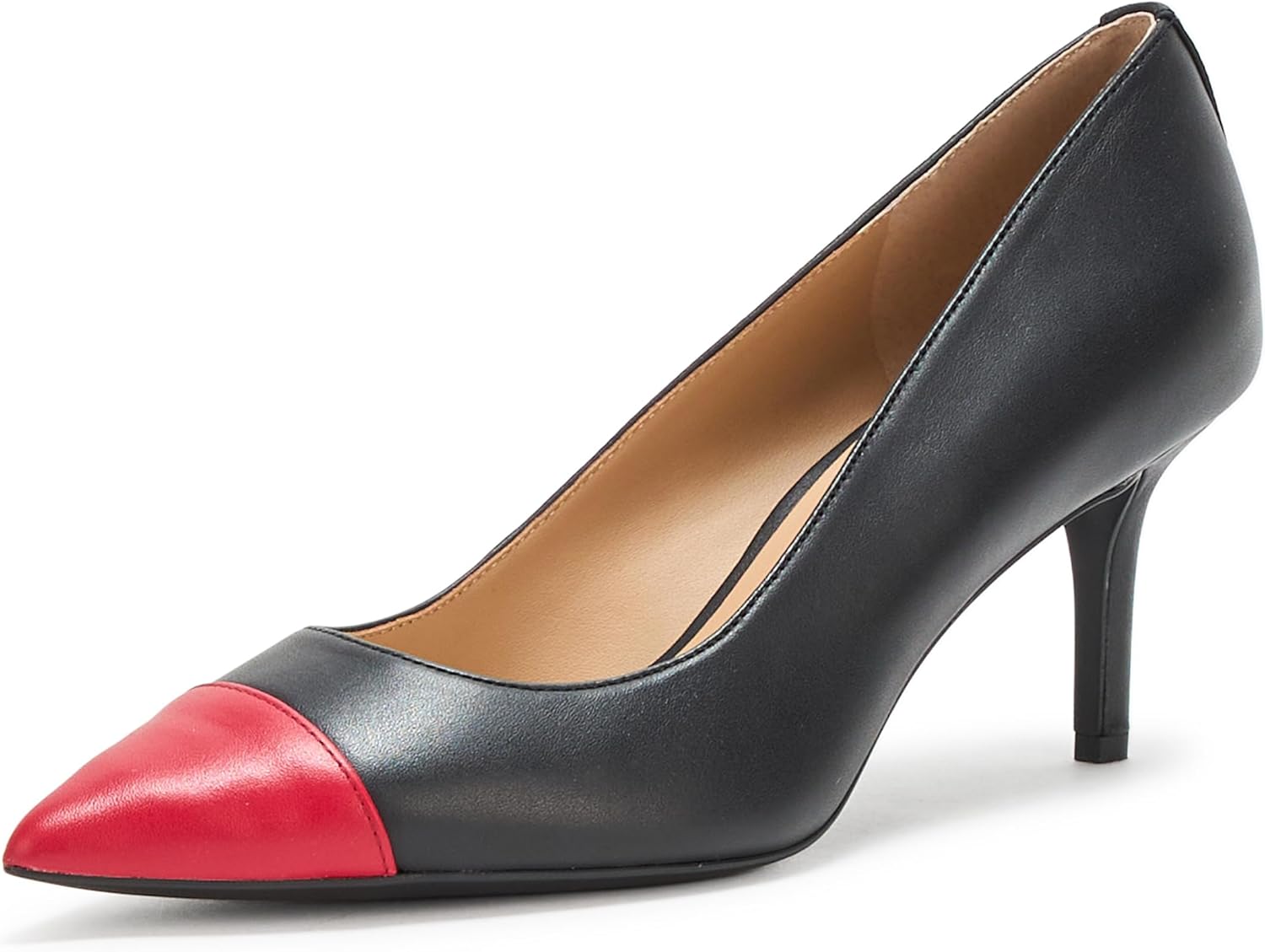 Lauren Ralph Lauren Womens Lanette Two-Tone Nappa Leather Pump