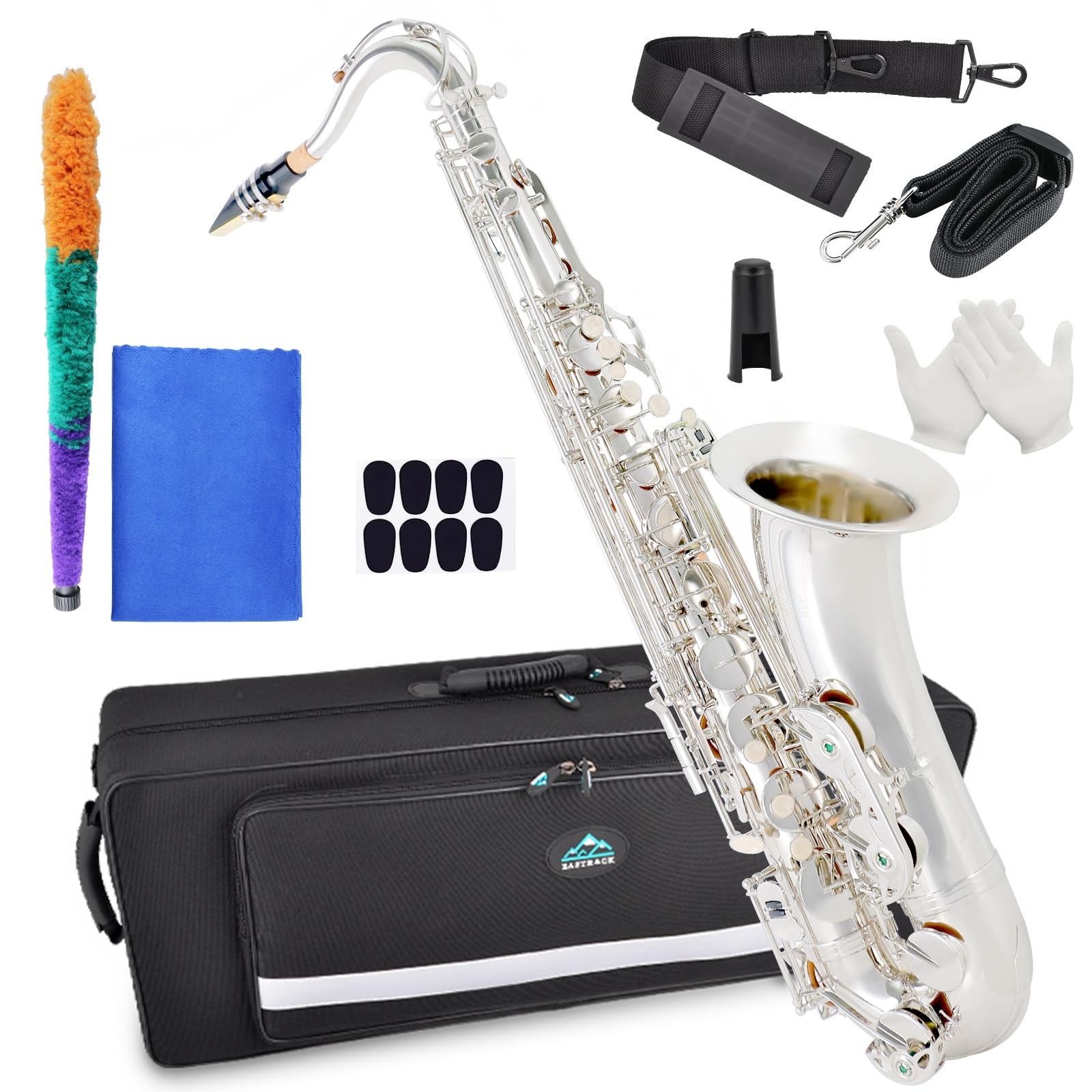 e-Sax ホワイト 木製スタンド付き Amazon.com - ONOTEC Alto Saxophone - E-Flat Alto Saxophone/Wind